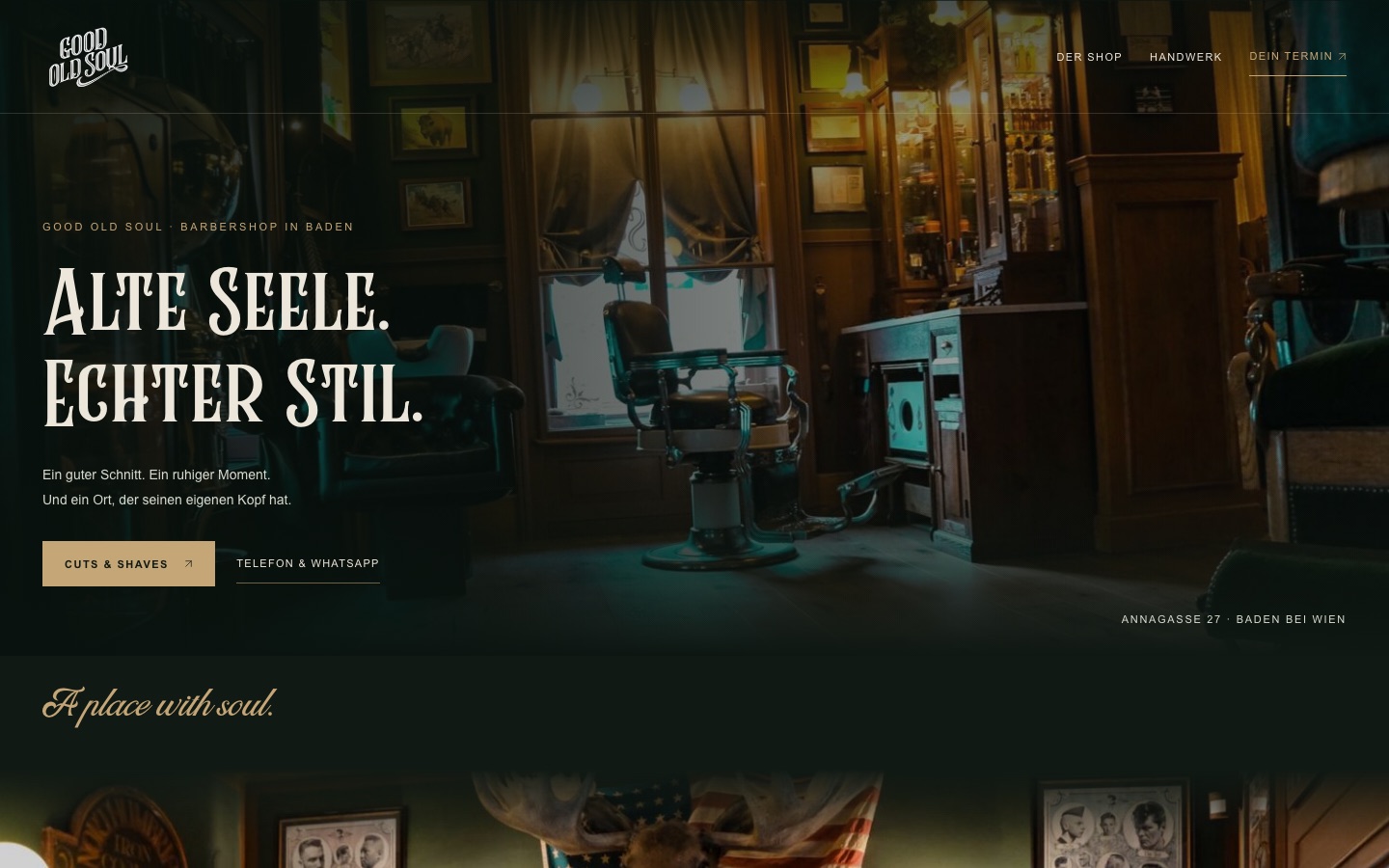 Good Old Soul – Ansicht am Desktop