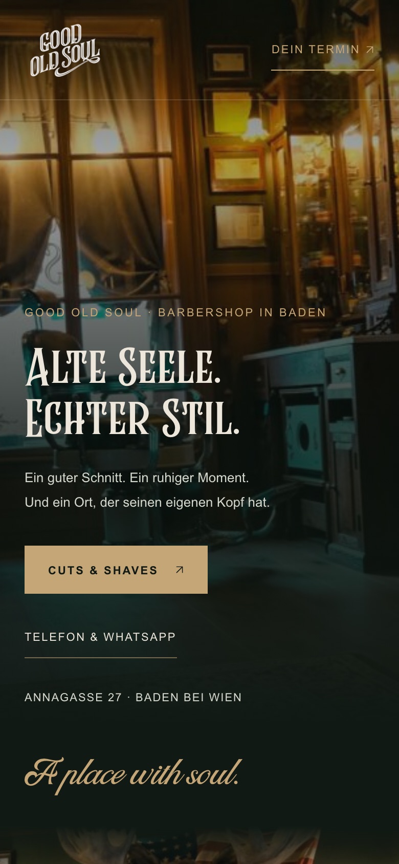 Good Old Soul – Ansicht am Smartphone