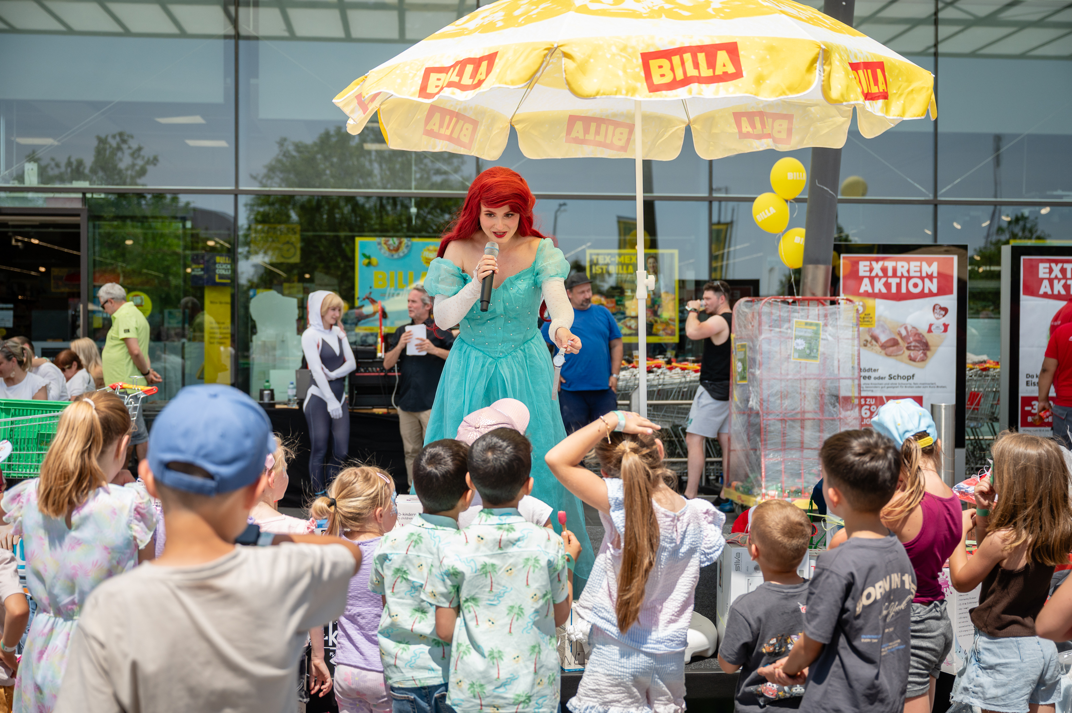 Kinderprogramm bei einem BILLA Kundenevent